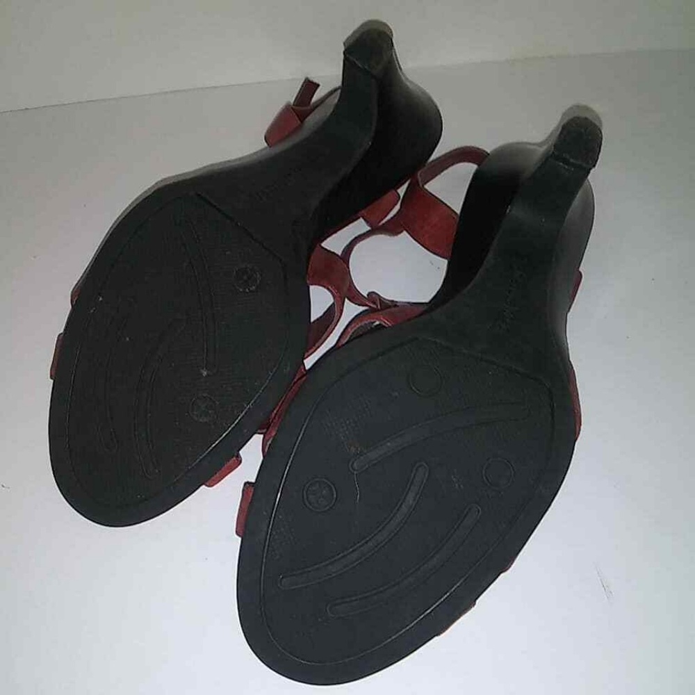 Naturalizer Heels Academy Red Leather Sandles - Picture 5 of 8